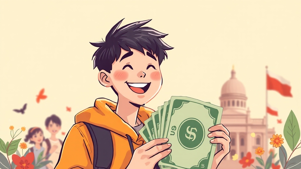 정부 지원금 및 혜택 (illustration 스타일)