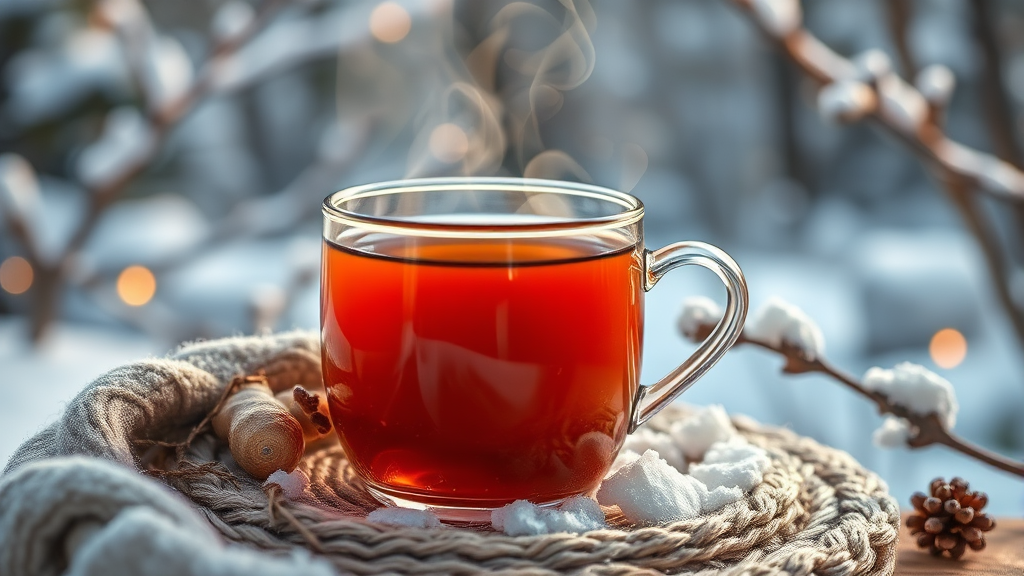 생강, 몸을 따뜻하게 데워요 (realistic 스타일)