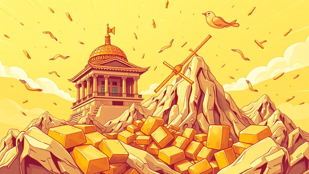 금 가격 상승 요인 분석 (illustration 스타일)