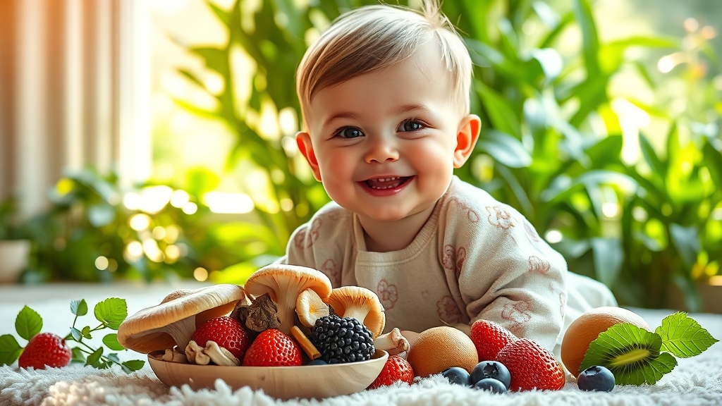 아기 면역력 강화 효과 (realistic 스타일)