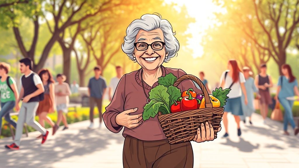 장수 비결, 모렐라 할머니에게 배우다 (cartoon 스타일)