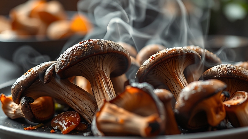 참송이버섯, 생으로 먹어도 될까? (realistic 스타일)