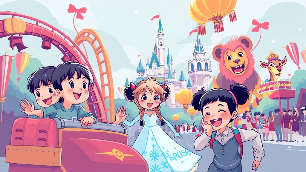 추천 어트랙션 & 공연 (illustration 스타일)