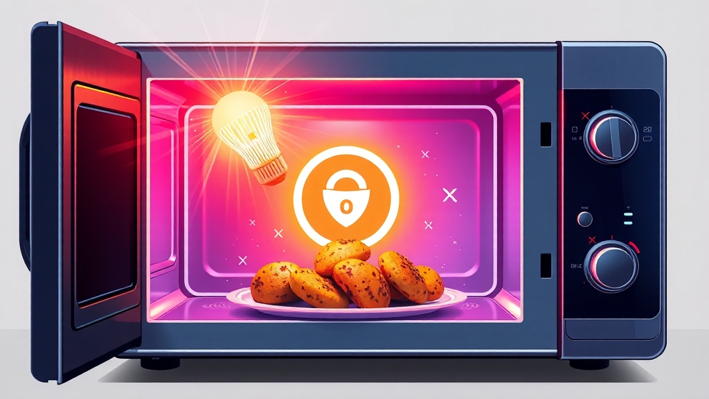 전자레인지 오해와 진실 (illustration 스타일)