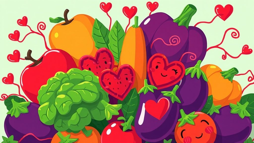 면역력 강화 & 혈관 건강 (cartoon 스타일)