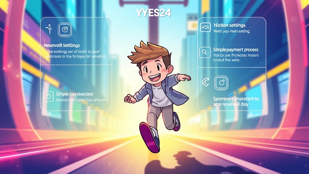 YES24 앱 & 부가 기능 활용 (illustration 스타일)