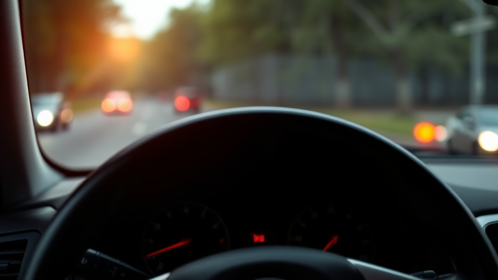 가장 주의해야 할 빨간색 경고등의 종류와 대처법 (realistic 스타일)