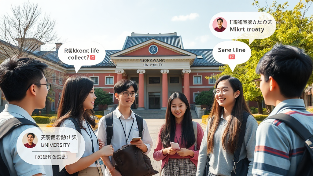 원광대 주변 친구 찾기: 카톡 활용법 (realistic 스타일)