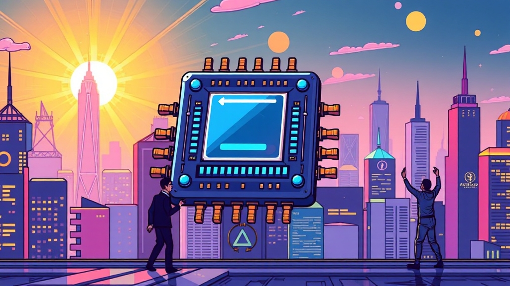 AI 관련주 투자, 어디에 집중? (cartoon 스타일)