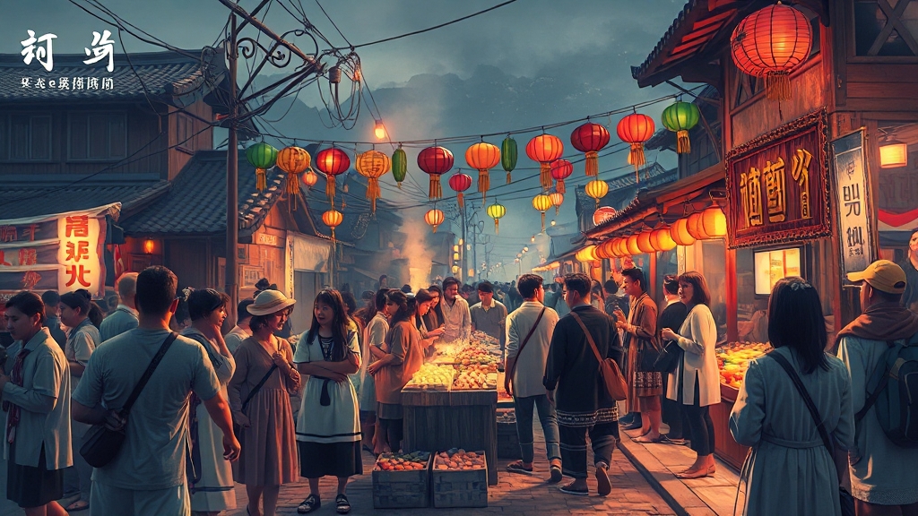 최근 축제 동향 및 변화 (realistic 스타일)