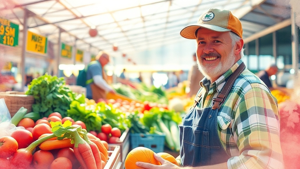 농산물 시세 확인 꿀팁 (watercolor 스타일)