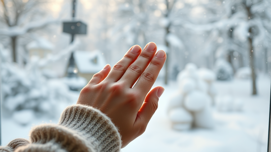 겨울철 피부 보습, 왜 중요할까? (realistic 스타일)