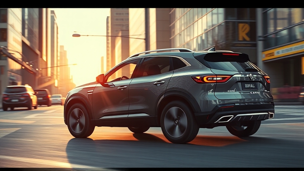 자동차 시장 트렌드 및 전망 (realistic 스타일)