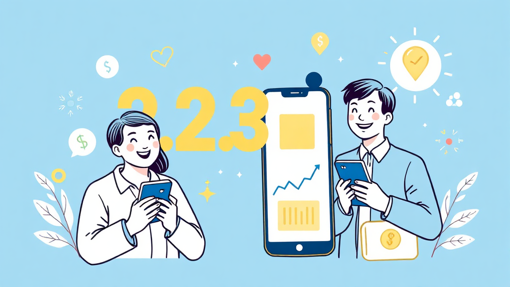 스마트한 금융 생활 시작! (illustration 스타일)