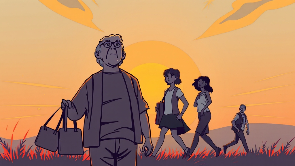 정년연장, 왜 필요할까? (illustration 스타일)