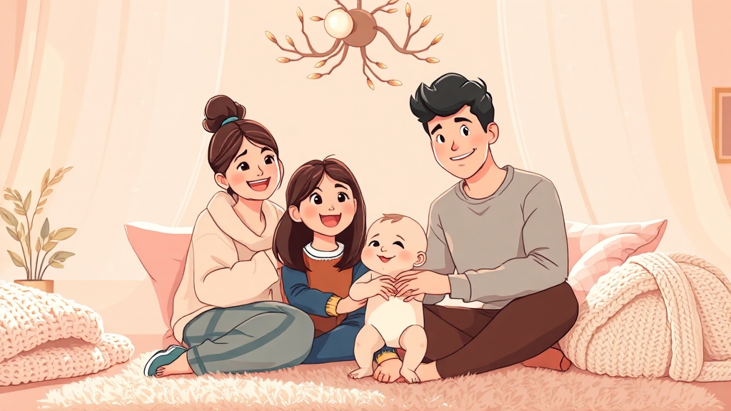 출산지원금이란? (cartoon 스타일)