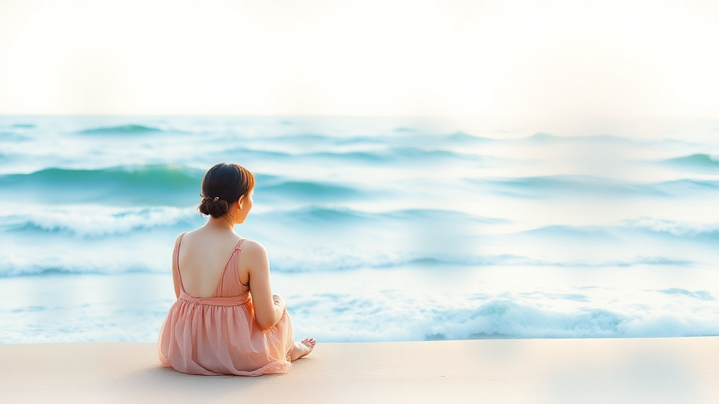 강릉 여행 코스: 1일차 해변, 2일차 먹거리 & 시장 (watercolor 스타일)