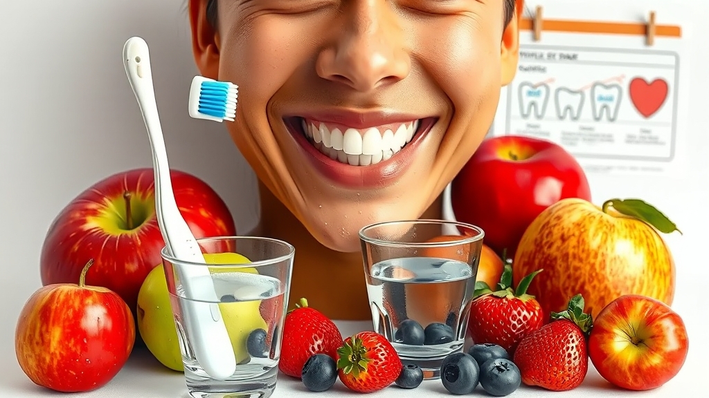 구강 건강, 어떻게 지킬까? (realistic 스타일)