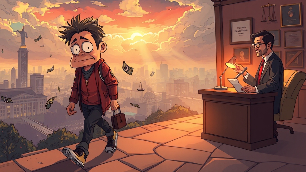 사기 피해, 왜 법적 대응이 필요할까요? (cartoon 스타일)