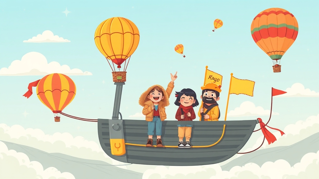 노랑풍선 소개 & 서비스 (illustration 스타일)