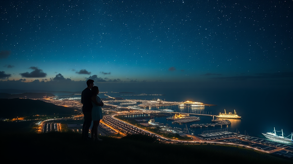 별빛투어 장소 특징 (realistic 스타일)