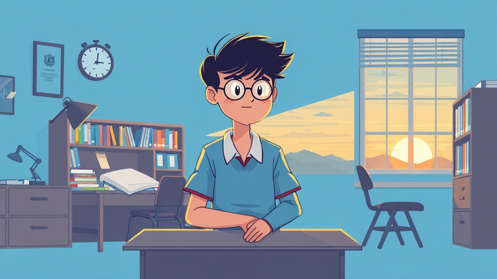 기숙학원, 생활은 어떨까? (illustration 스타일)