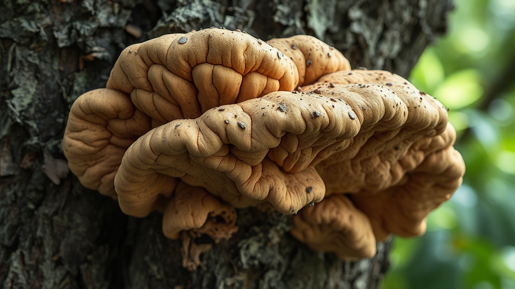 말굽버섯, 어떤 효능이 있을까요? (realistic 스타일)