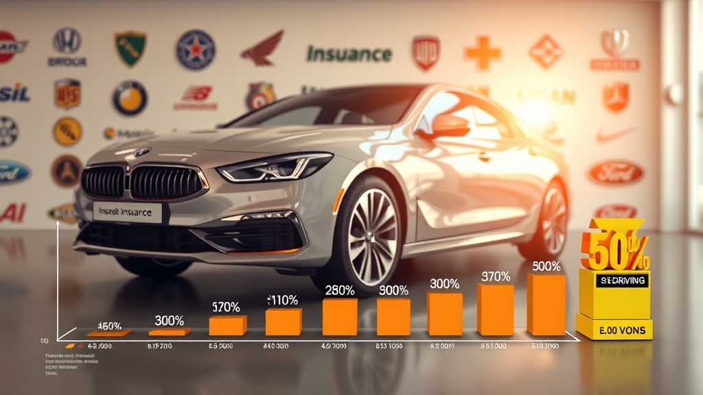 보험사별 안전 운전 할인 비교 (realistic 스타일)