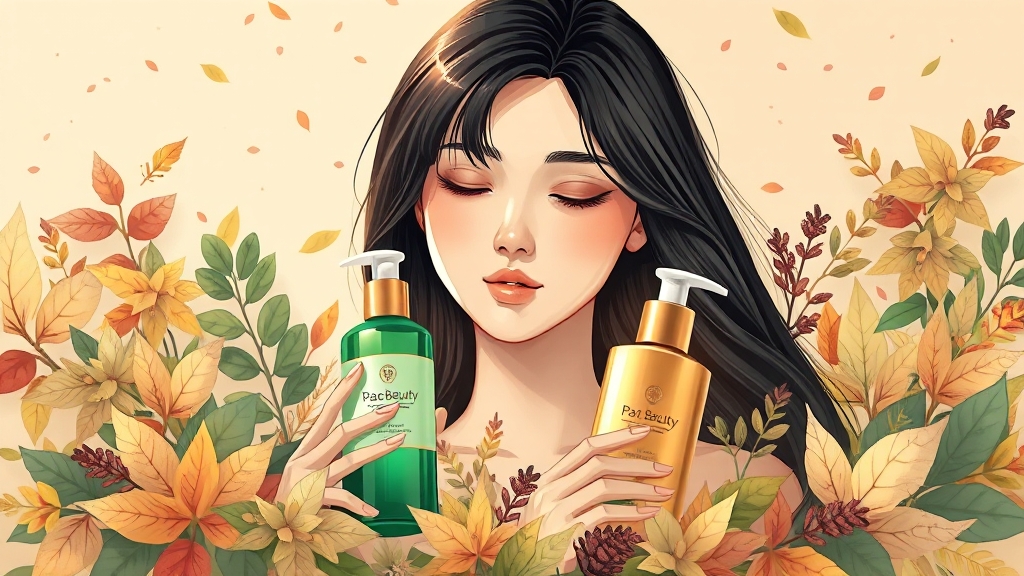 헤어 & 바디케어 상품 (illustration 스타일)