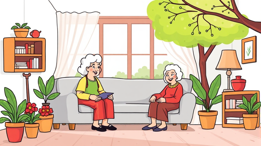 실버타운 선택 시 필수 고려 사항과 체크리스트 (cartoon 스타일)