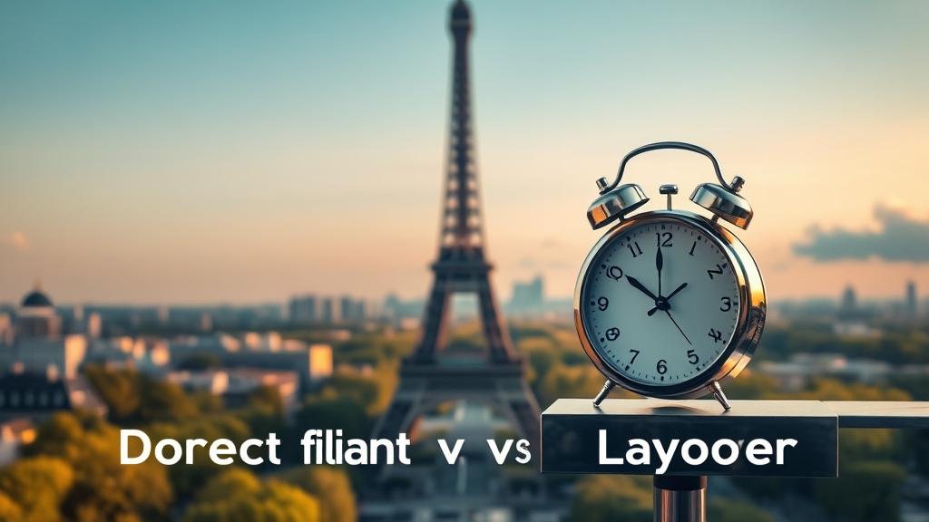 직항 vs 경유, 나에게 맞는 선택은? (realistic 스타일)