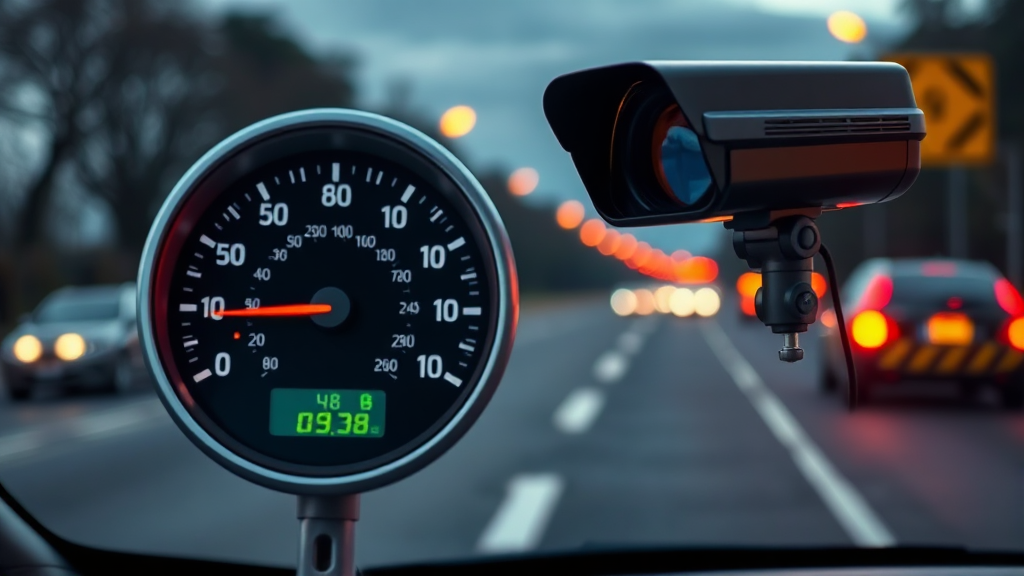 과속 단속, 언제 어떻게 이루어지나? (카메라 종류 및 원리) (realistic 스타일)