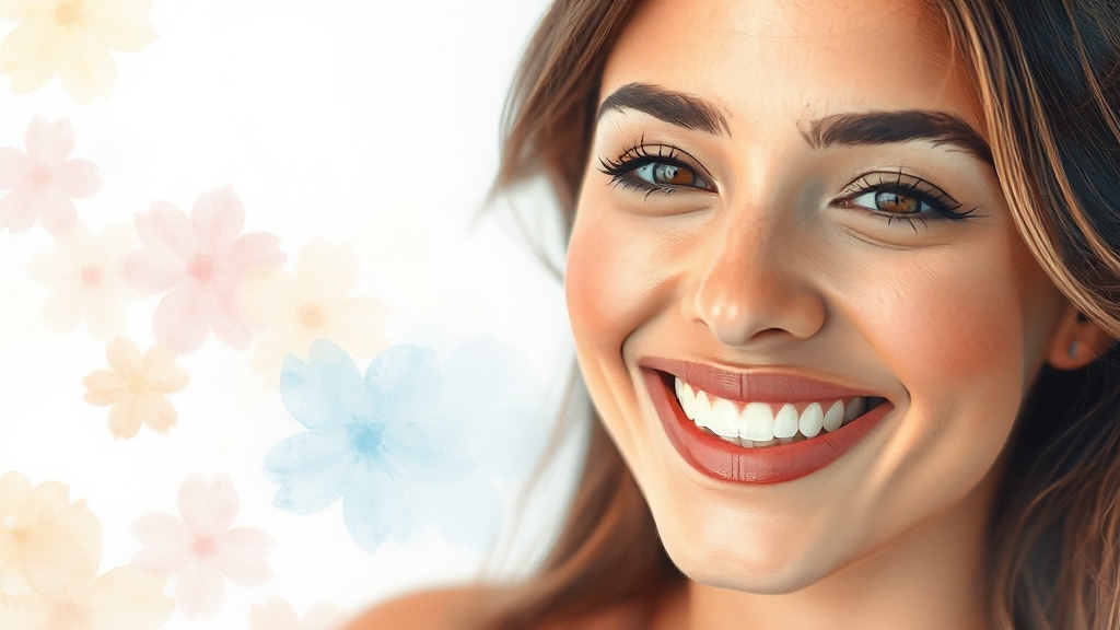 입꼬리 보톡스 효과 (watercolor 스타일)