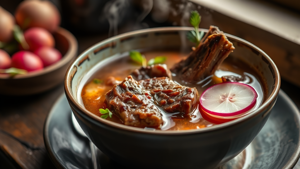 숙성 갈비탕, 뭐가 다를까? (realistic 스타일)