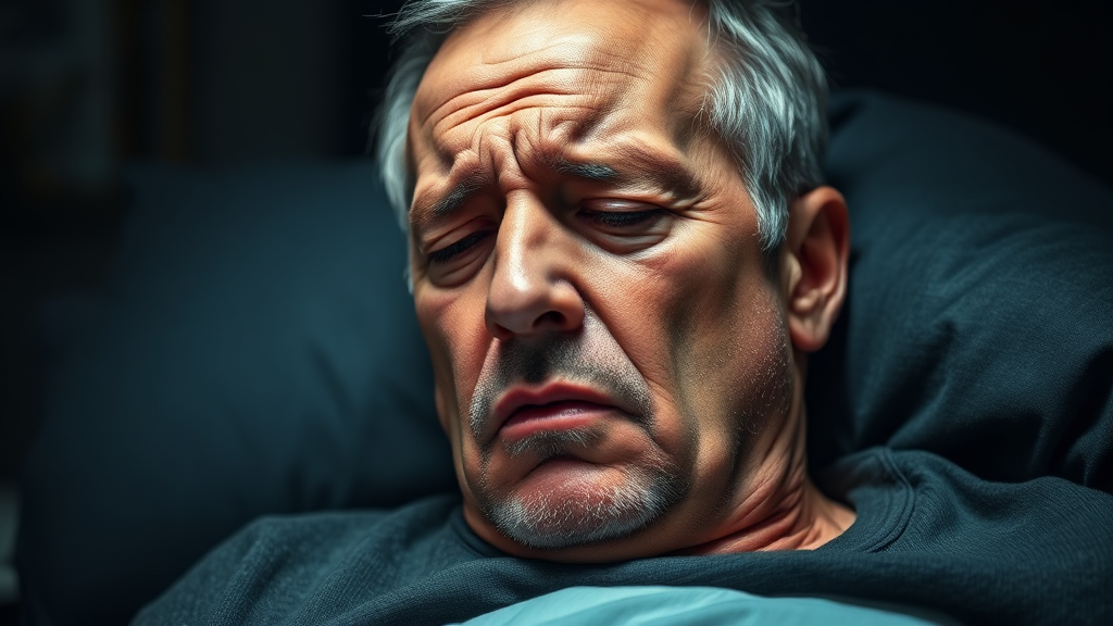 숙면 방해하는 건강 문제 (realistic 스타일)