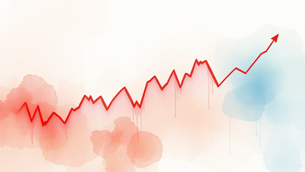 미국 증시 하락세: 중동 리스크가 증시에 미치는 영향 (watercolor 스타일)