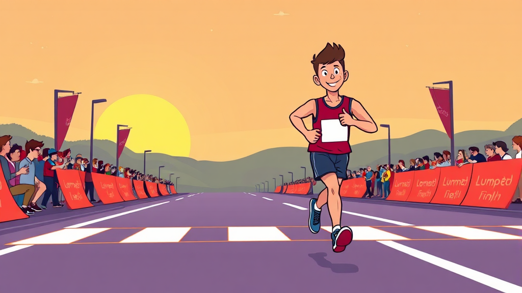 훈련 계획: 성공의 첫걸음 (cartoon 스타일)