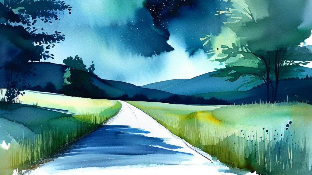 운 상승 비법: 당신의 하루를 더욱 특별하게 만드는 방법 (watercolor 스타일)