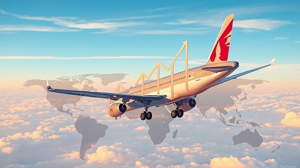 카타르항공 투자 현황 (realistic 스타일)