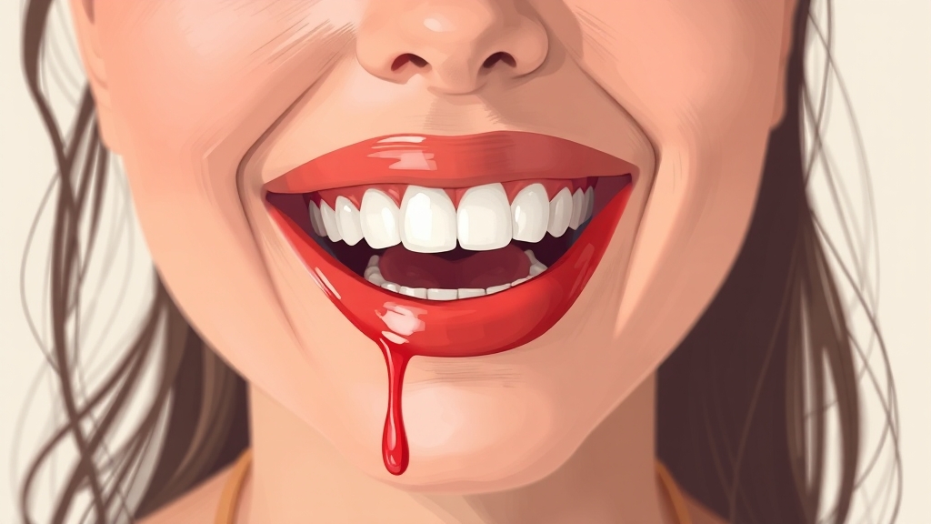 잇몸퇴축 원인과 증상 (illustration 스타일)