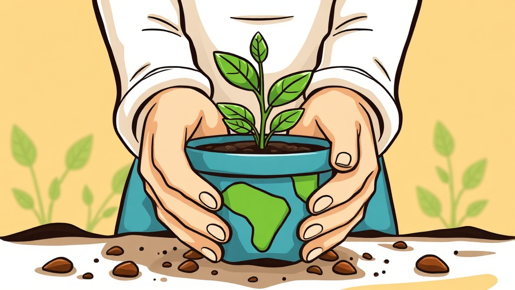 핫팩 재활용, 작은 실천이 큰 변화를! (cartoon 스타일)