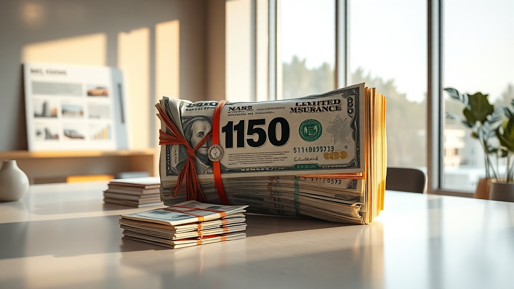 책임보험: 보상 한도 및 개념 (realistic 스타일)