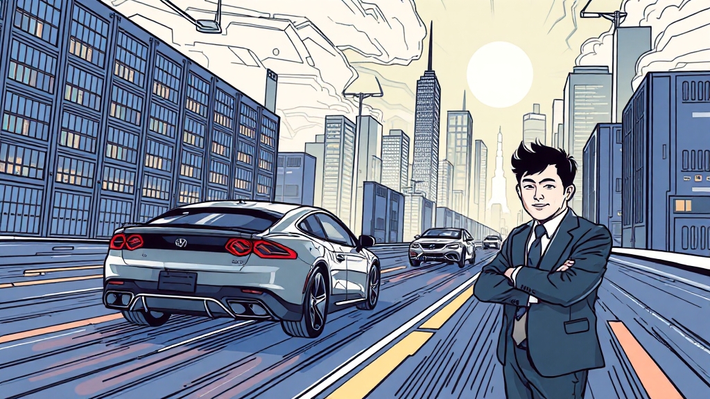 엔비디아, AI 혁명의 핵심 동력 (illustration 스타일)