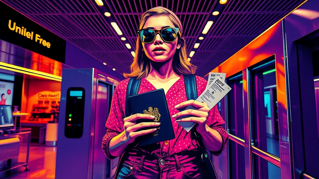 출국 당일 스마트패스 이용 절차 (popart 스타일)