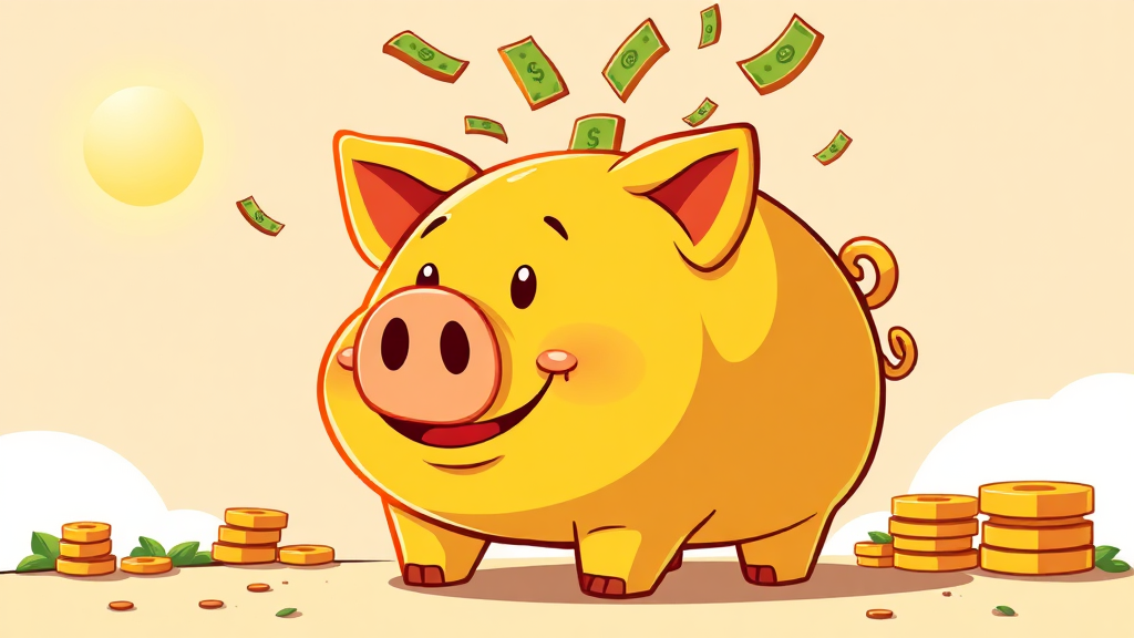 고금리 예적금, 왜 중요할까? (cartoon 스타일)