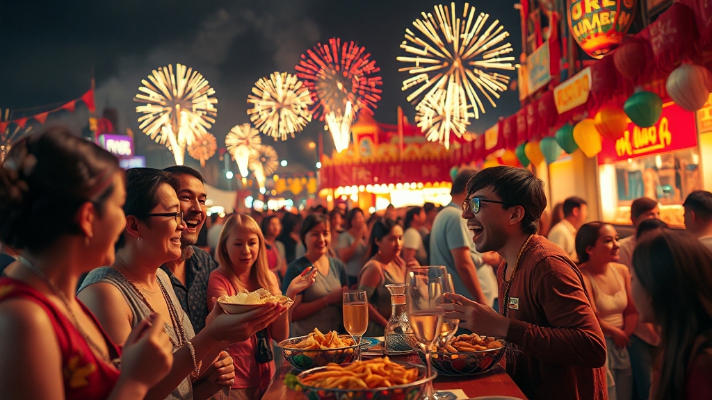 축제 200% 즐기는 꿀팁 (realistic 스타일)