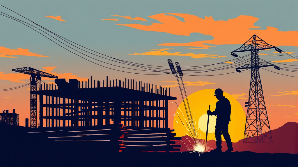 주요 직종별 노임 단가 변화 (illustration 스타일)