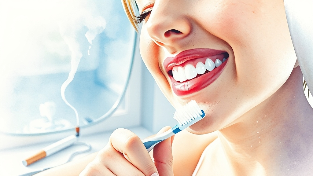 잇몸 건강, 이렇게 관리하세요! (watercolor 스타일)