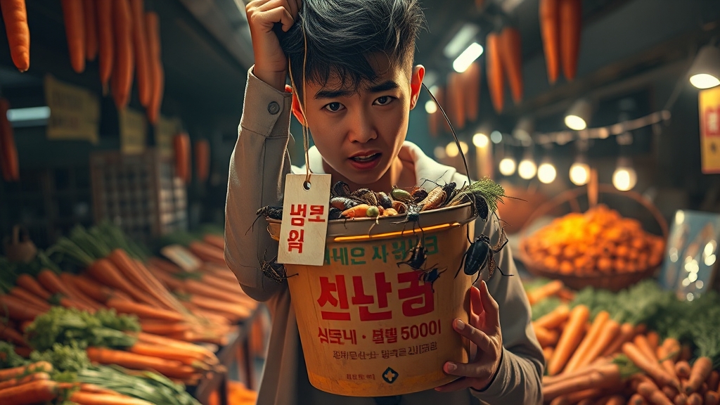 당근마켓 ‘벌레 잡아주기’ 알바, 괜찮을까? (realistic 스타일)