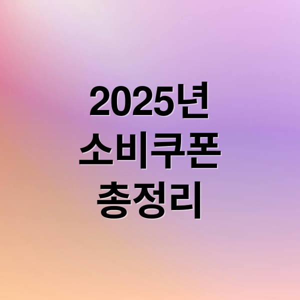 2025년
소비쿠폰
총정리 (2025년 제로페이 민생회복 소비쿠폰 신청)